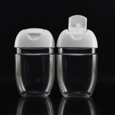 30ml flat hand wash plastic bottle with flip cap