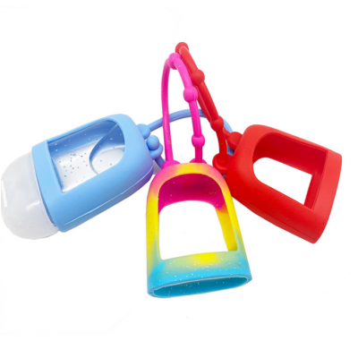 30ml hand sanitizer gel bottle with colorful silicone case